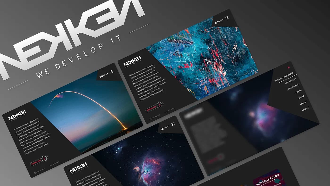 Nekken – strona software house'u - 1