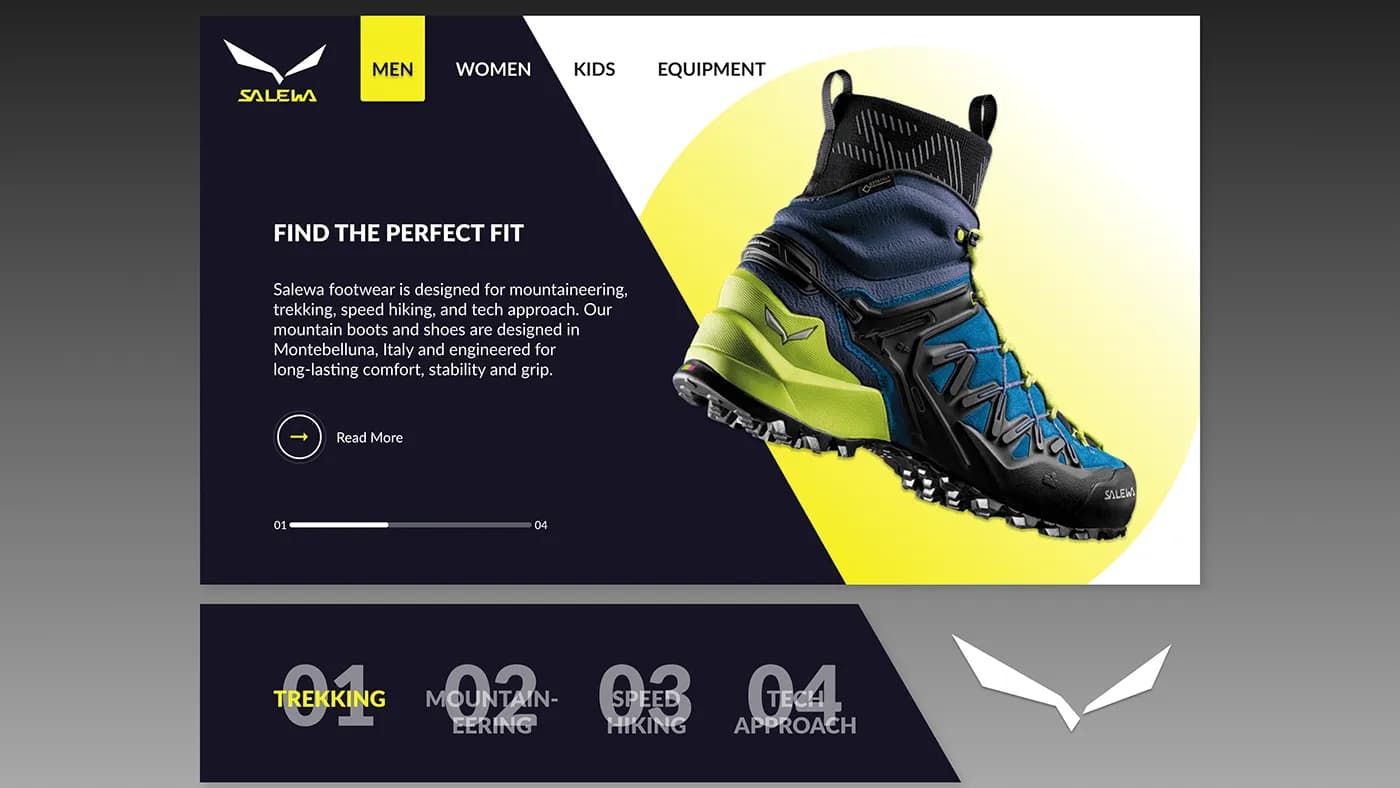 Salewa – koncept sklepu - 1